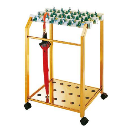 方管钛金雨伞架（18头）